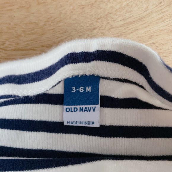 5 for $10  Old Navy legging 3-6m unisex pants blue stripes - Picture 4 of 4